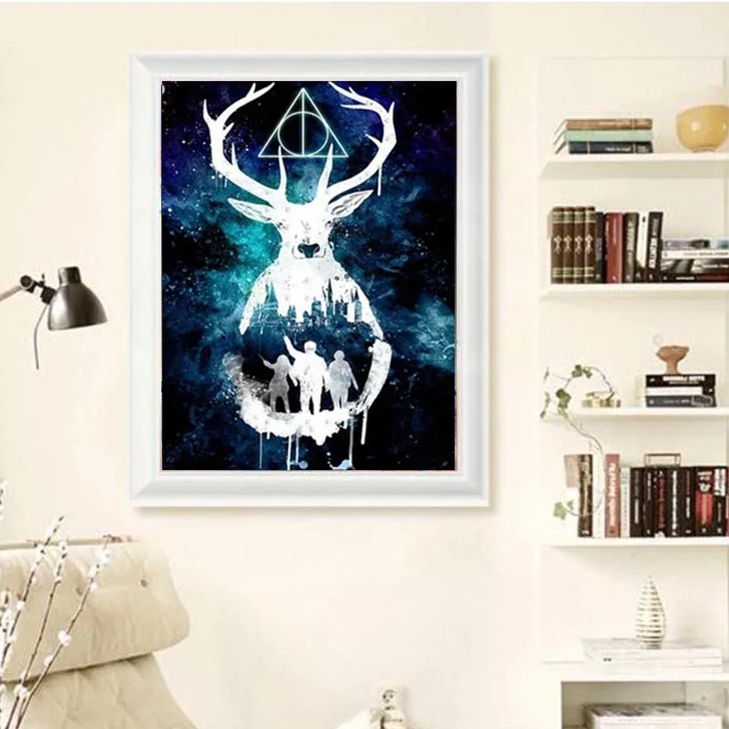 Алмазная 5D живопись сделай сам полноразмерная/круглая вышивка Олень Вышивка