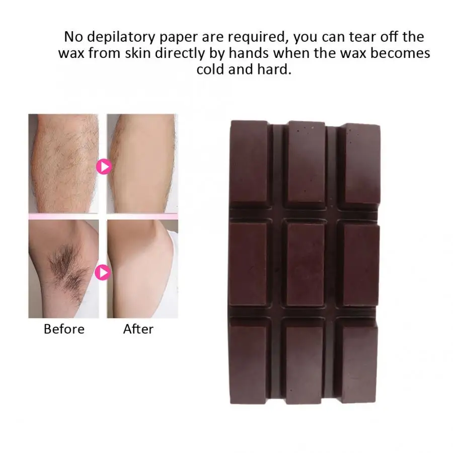 Chocolate Wax 500 г безбумажный воск для удаления волос на теле, гипоаллергенный безболезненный депилятор, воск для удаления волос, воск для депиляции - Цвет: Chocolate Wax