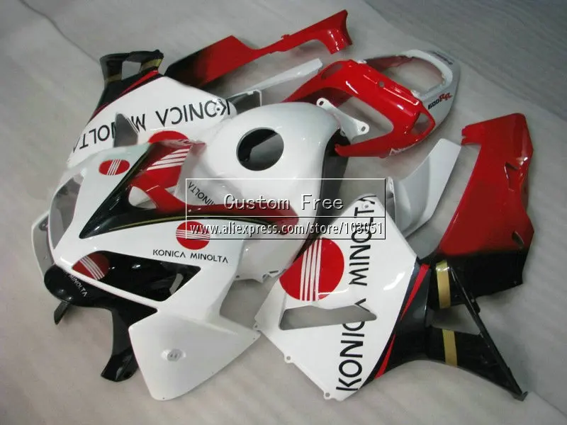 Набор для литья под давлением Honda Konica minolta 2005 2006 600RR обтекатель 600 RR 05 06 обтекатели