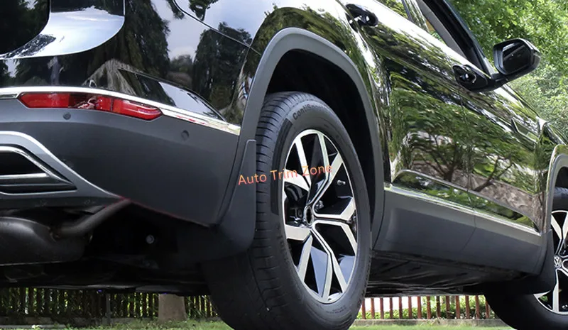 4 шт. пластиковая внешняя черная грязевая защита крыло Накладка для Volkswagen Atlas