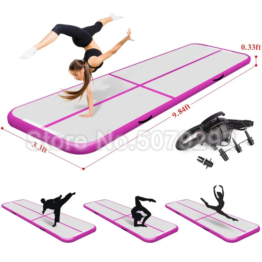 Бесплатная доставка надувной воздушный трек для водных видов спорта 300*100*10 см пол