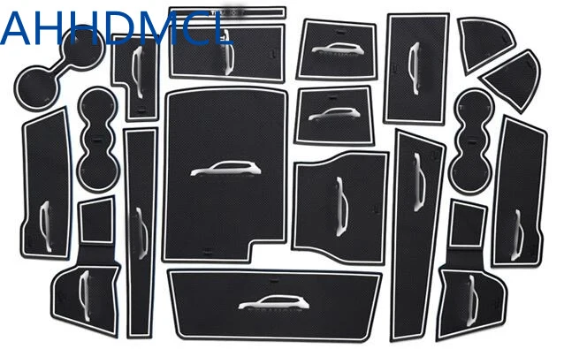 

Car Door Groove Mat Gate Slot Cup Armrest Storage Pad Mat For Teramont