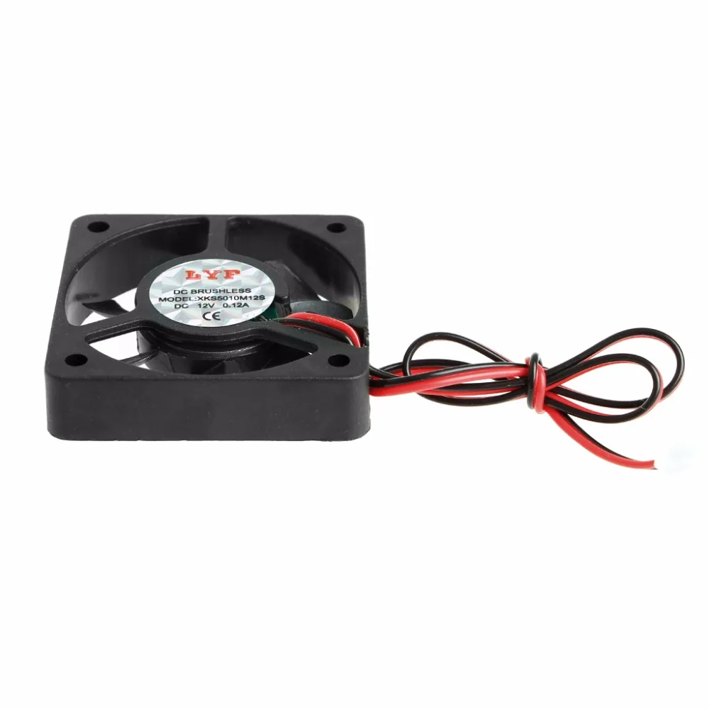 2018 Новый 50x50x10 мм DC 12 В 0.12A 2 Pin PC компьютер Процессор Системы бесщеточный