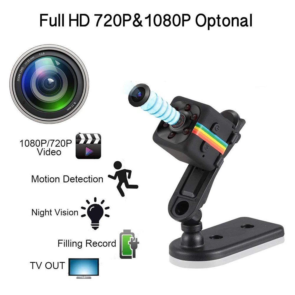 Новая мини-камера SQ11 PRO с датчиком 1080 P, Портативная Домашняя видеокамера для безопасности, открытая маленькая камера, скрытая камера ночного видения с датчиком движения