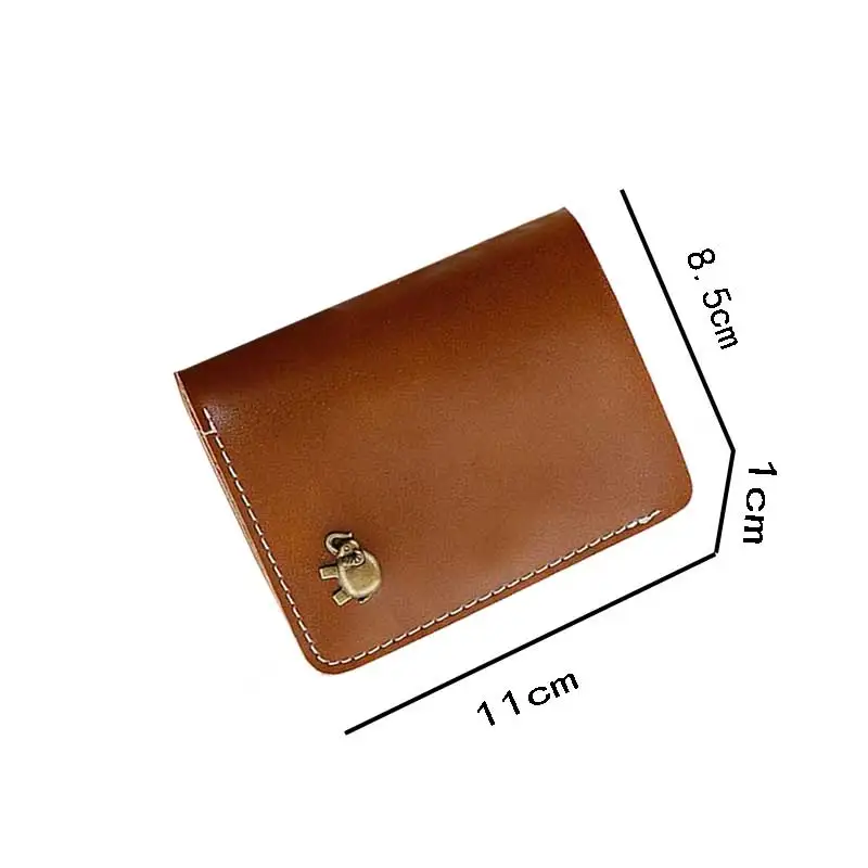 Винтажный кошелек с рисунком слона милые короткие маленькие кошельки двумя