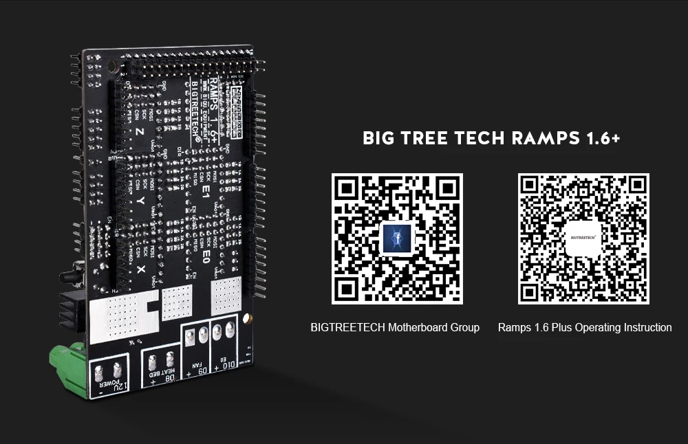 BIGTREETECH Ramps 1,6 Plus Обновление Ramps 1,6 поддержка материнской платы A4988 DRV8825 TMC2208 TMC2130 Reprap для деталей 3d принтера