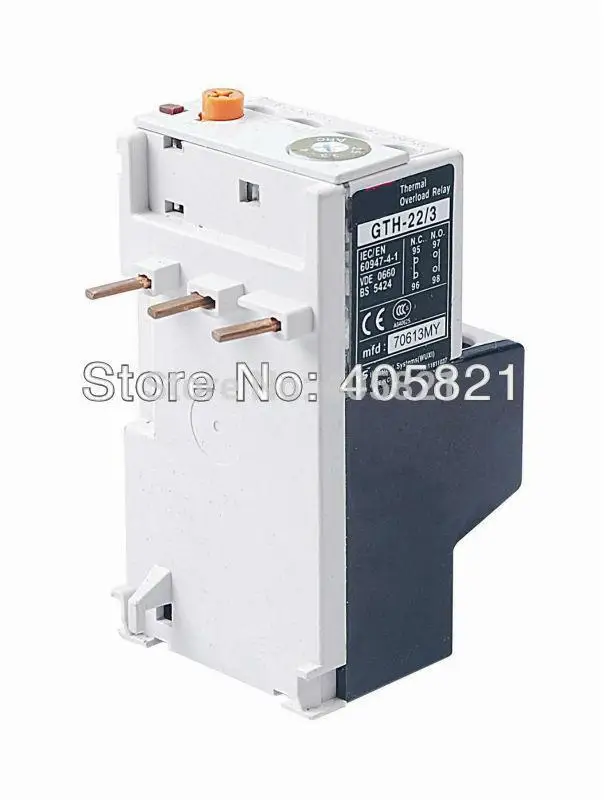 

Thermal overload relay suitable for 9A/12A/18A/22A