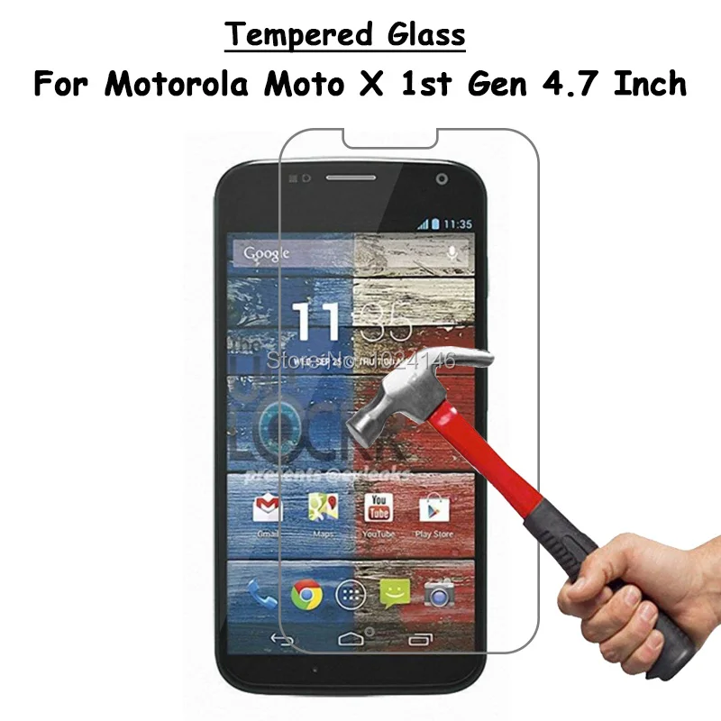Для Motorola Moto X 1st Gen X1 4 7 &quotпрозрачная защитная пленка из закаленного стекла ультра