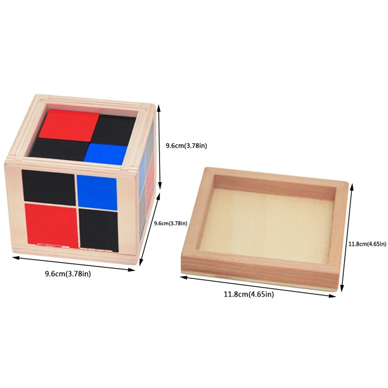 Free Shipping Kid Montessori Early Learning Algebra Mathematics Binomial Cube Set Wooden Toy|Юный математик| |