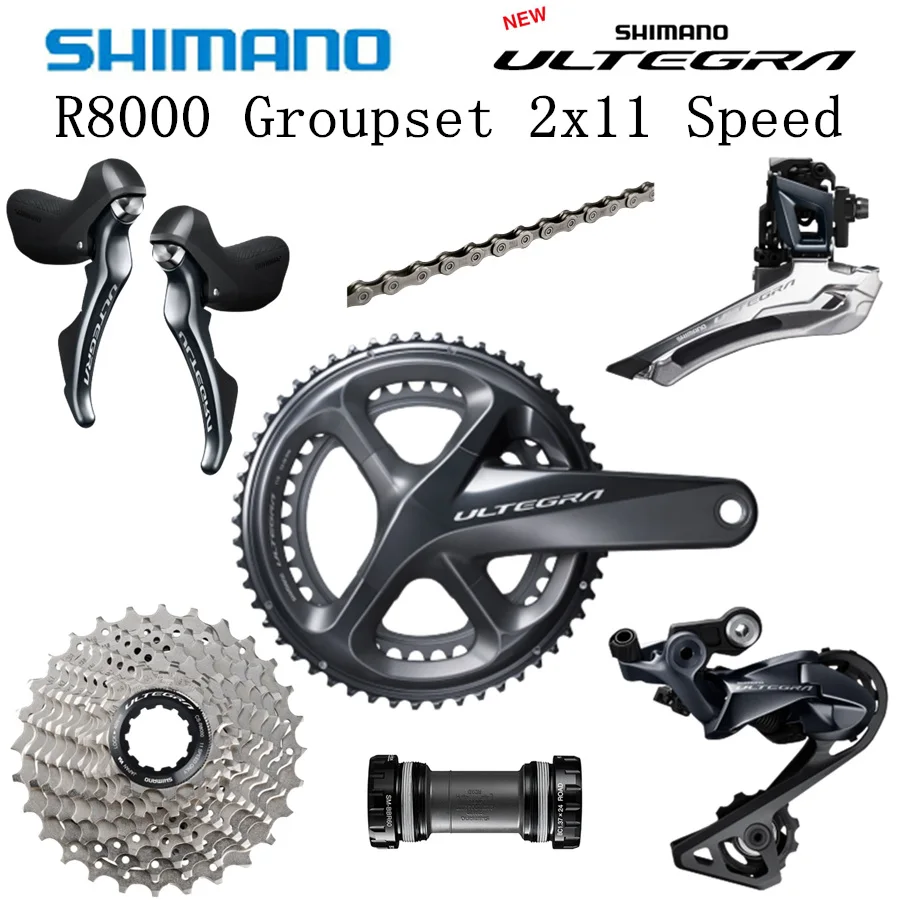Переключатели скоростей SHIMANO R8000 ULTEGRA 6800 дорожный велосипед 50 34 52 36 53 39T 11 25T 28T 170 мм