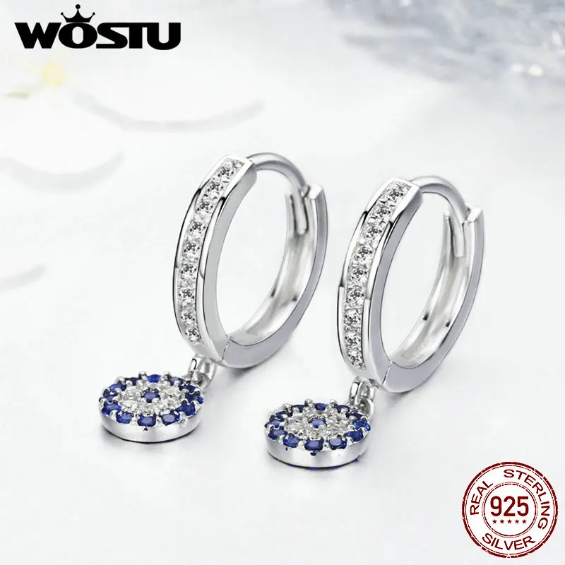 Женские серьги-подвески WOSTU винтажные серьги из 100% настоящего серебра 925 пробы