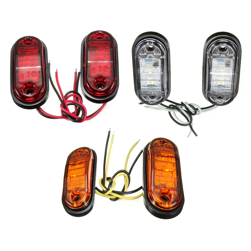 12/24V 2 SMD светодиодный автомобиль для автобуса грузовика прицепа грузовик боковой