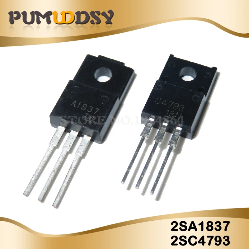 20 шт. 10 пар 10 шт. 2SC4793+ 10 шт. 2SA1837 C4793 A1837 230V 1A TO220F каждый 25 шт. IC
