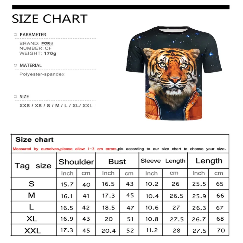 

FORUDESIGNS Tshirt 2019 Men Short Sleeve Tops Tee T shirt Men Shirt Cool Wolf Print Casual T-shirt Men Clothing Camisa Hombre