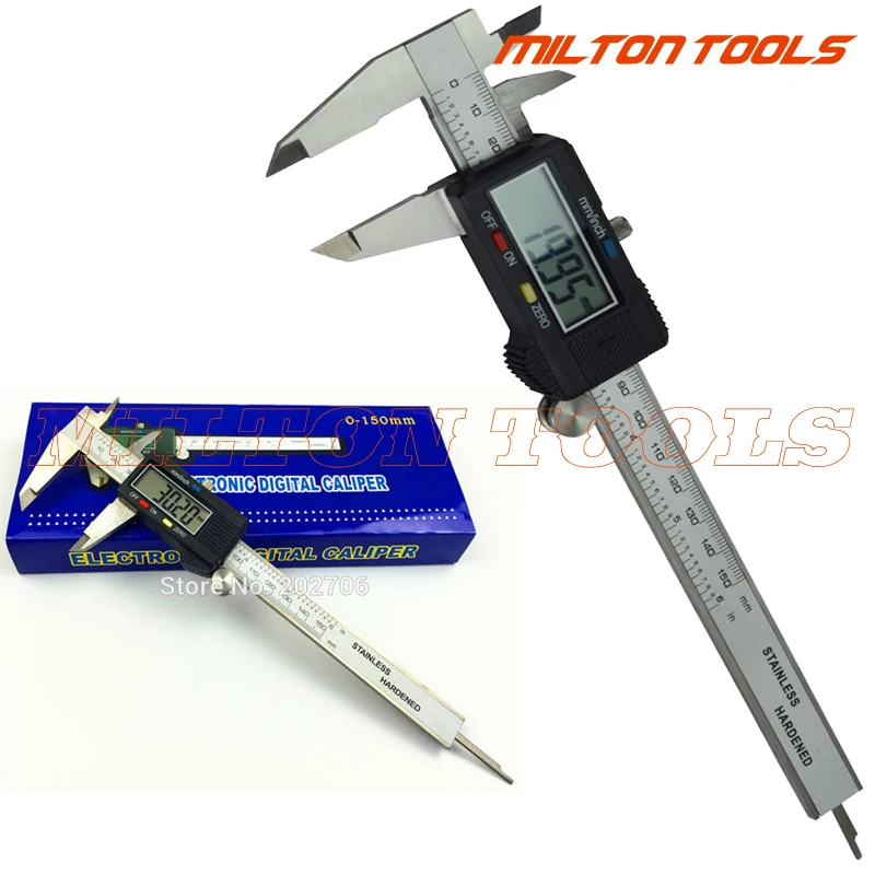 

Fedex free shipping! 0-150mm 6inch Electronic Digital CALIPER VERNIER GAUGE MICROMETER 150mm digital caliper 100pcs/lot