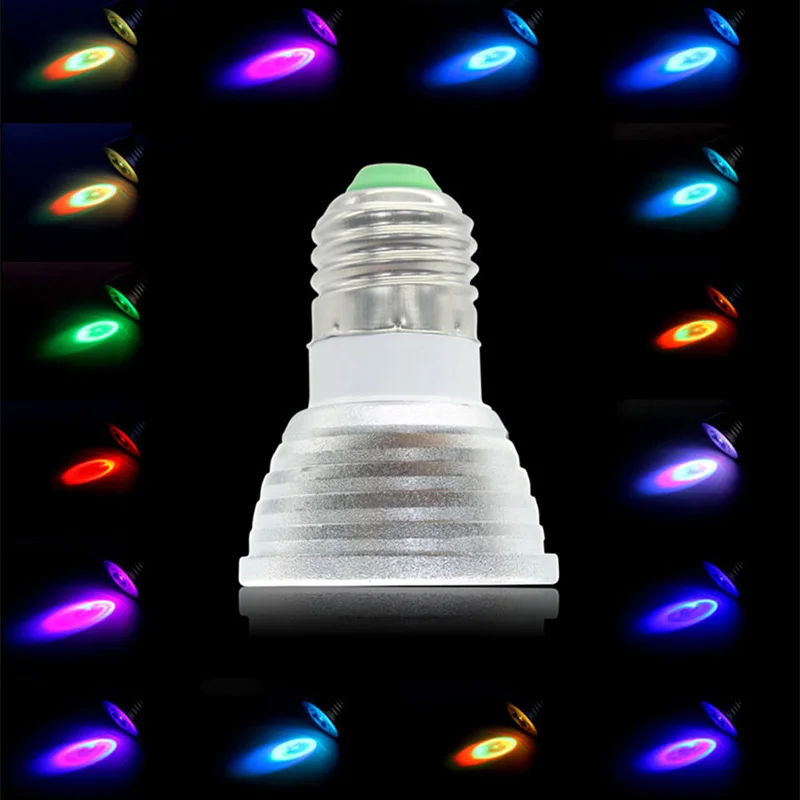 E27 E14 Светодиодный 16 меняющий цвет RGB волшебный светильник лампа 85 265 в 110 120 220 В