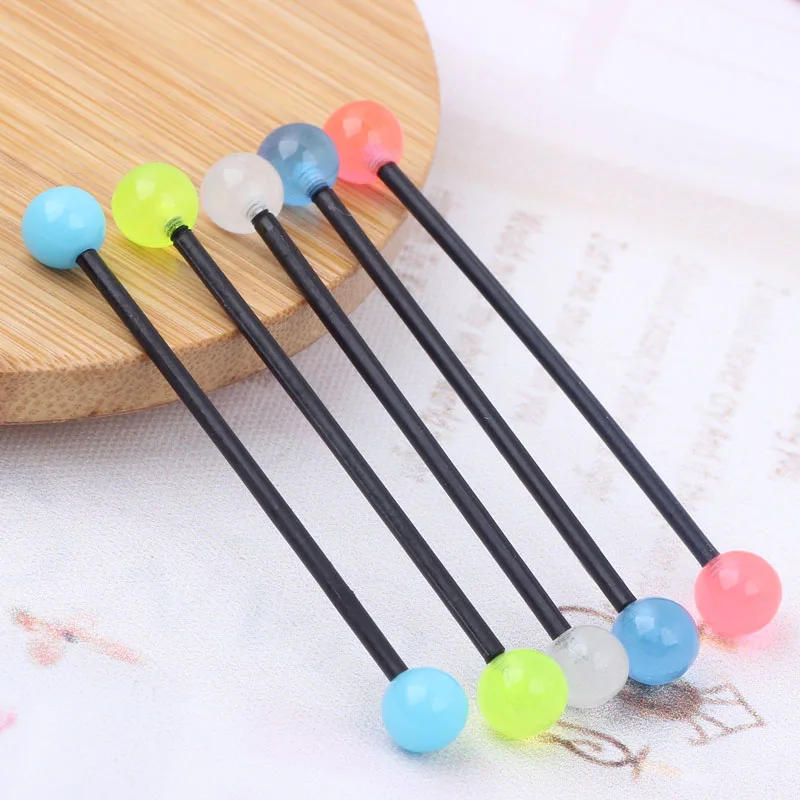 Гибкий светится в темноте промышленный пирсинг ушей серьги кольцо колокольчик 5