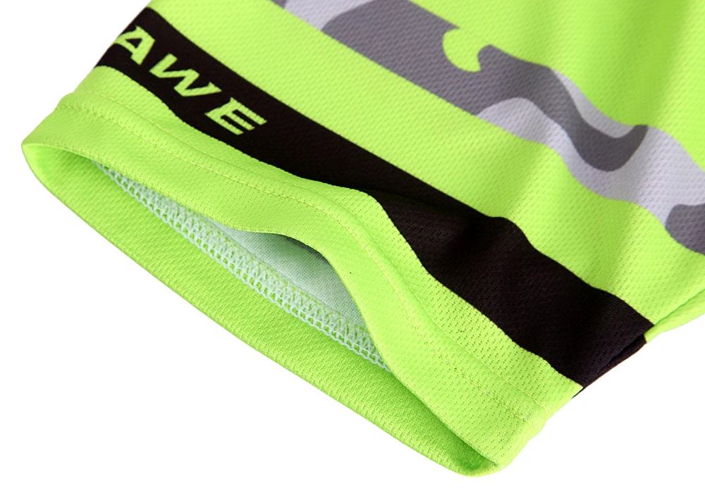 WOSAWE камуфляжная одежда для велоспорта Джерси с коротким рукавом гелевая