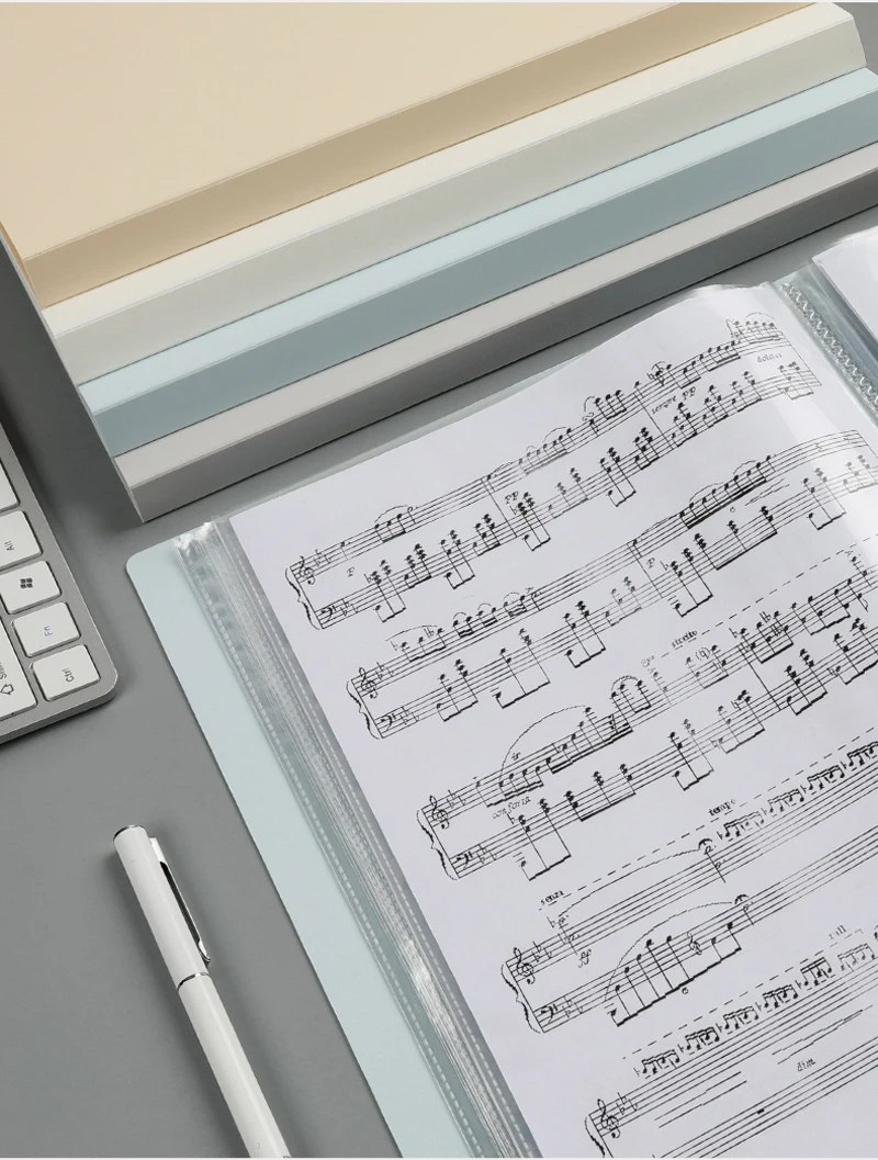 Deli A4 Music Folder Can Modify The Transparency and Non-reflection of Loose-leaf Multi-layer Insert Files 72411
