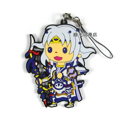 Новое поступление Final Fantasy японский аниме Рисунок резиновый брелок-подвеска для мобильного телефона ремень