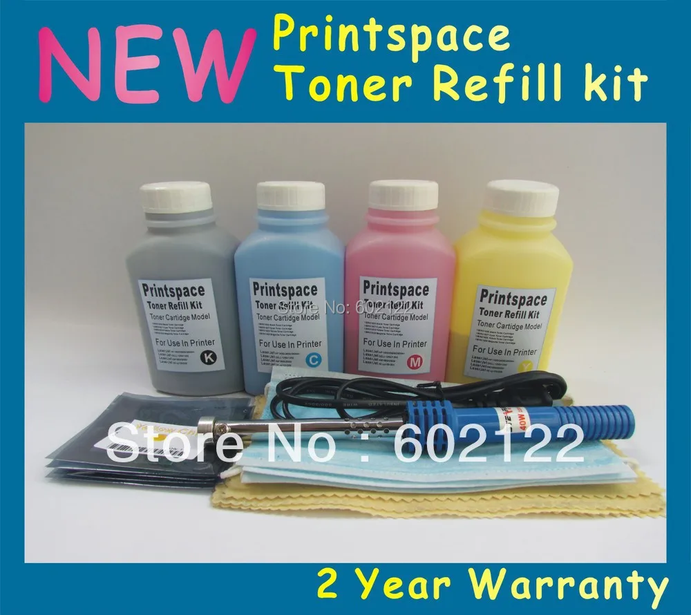 4x Заправка картриджей Kit + Чипы Совместимые Для HP 131A Color Laserjet Pro 200 M251nw M276nw CF210A CF211A