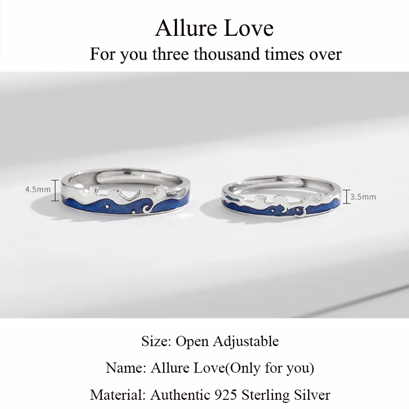 Lysigo Blue Sky Mansion City Allure кольца для влюбленных женщин богемное обручальное