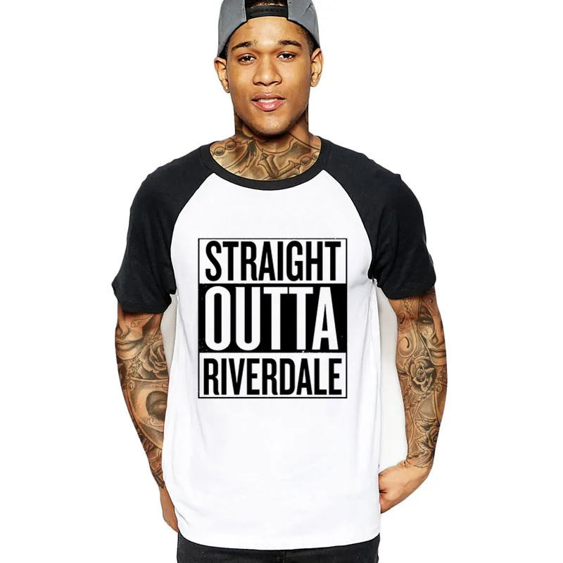 2018 Hot sale Straight Outta Riverdale Men's T-Shirt funny movie tv show cotton t shirts costume logo brand male clothing tshirt | Мужская