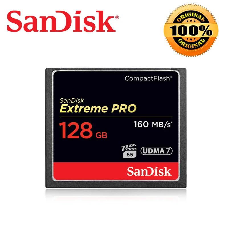 Карта памяти SanDisk Extreme Pro CF 64 ГБ 32 16 128 карта Compactflash до 160 МБ/с./с скорость чтения для