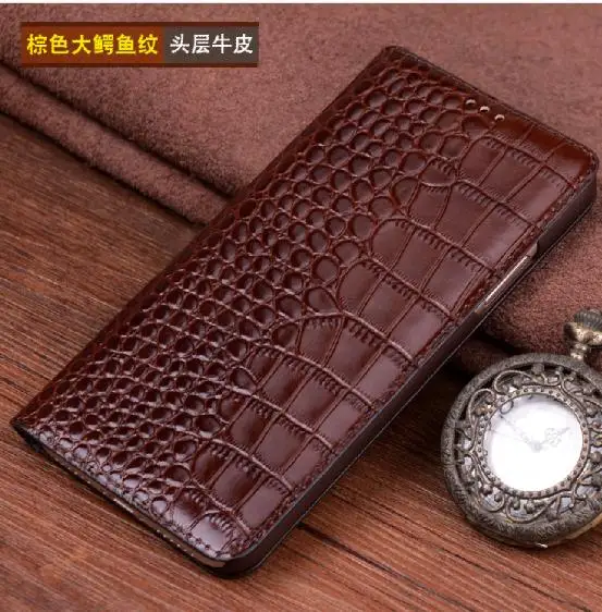 Модный чехол-книжка с крокодиловой текстурой личи для iPhone 7, iPhone8, 7 plus, 8 plus, чехол для телефона из натуральной кожи для iPhone X - Цвет: 6