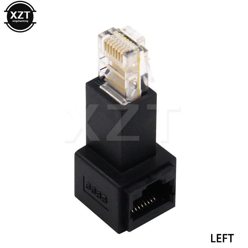 PZ 1 шт. многоугольный 90 градусов RJ45 вверх вниз правый левый угловой 8P8C FTP STP UTP Cat 5e Lan
