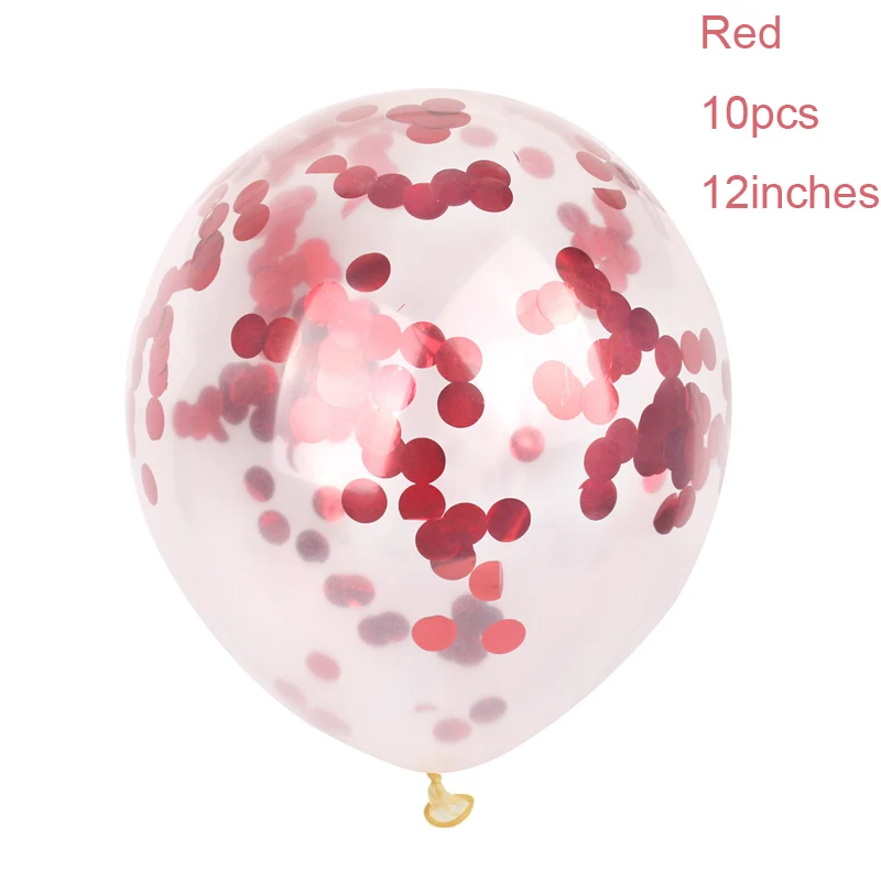 Red Foil Confetti FENGRISE Золотой воздушный шар "Конфетти" Свадебные шарики для день рождения воздушные шары вечерние шары декоративные шары для дня рождения Юбилей - Цвет: Red Foil Confetti