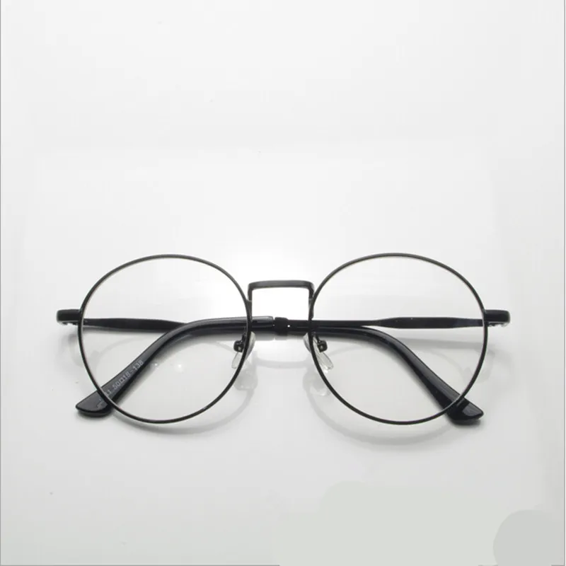 Новинка Высокое качество Античные ретро круглые очки металлическая оправа