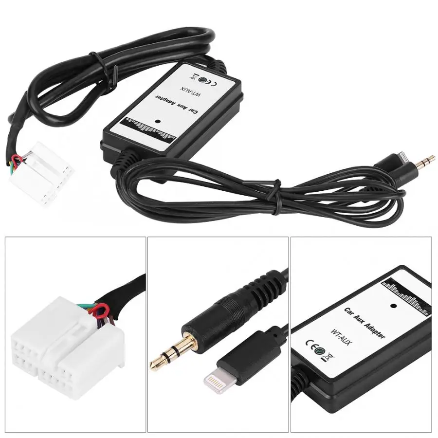 Auto Car AUX Audio Input Integration Interface Adapter for iphone 5 6 6s plus connection via CD changer port with sound | Автомобили и