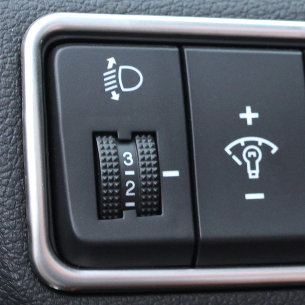 AndyGo Car-styling Stainless Steel Headlight Lamp Switch Button Frame Cover Interior Trims For Hyundai Tucson 2015 2016 | Автомобили и