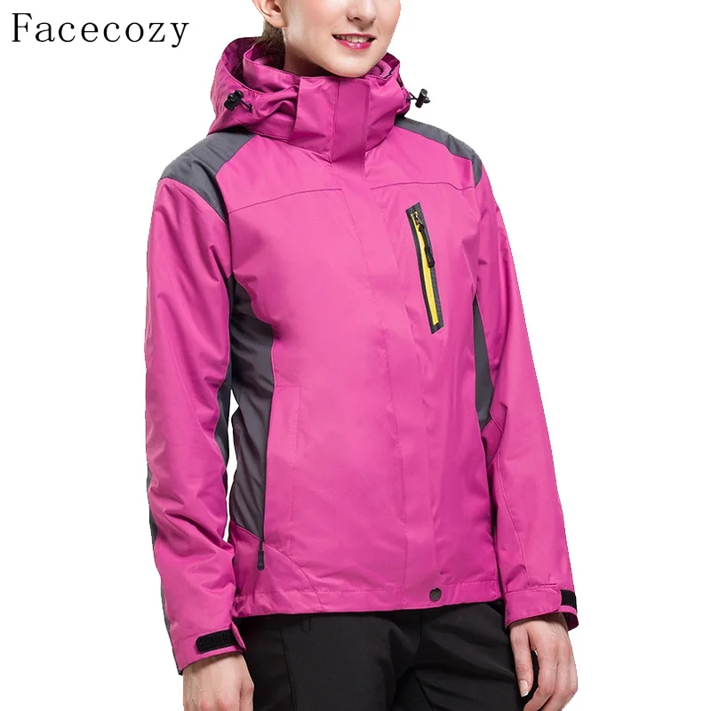 Женские куртки с капюшоном Facecozy ветронепроницаемое пальто для альпинизма и
