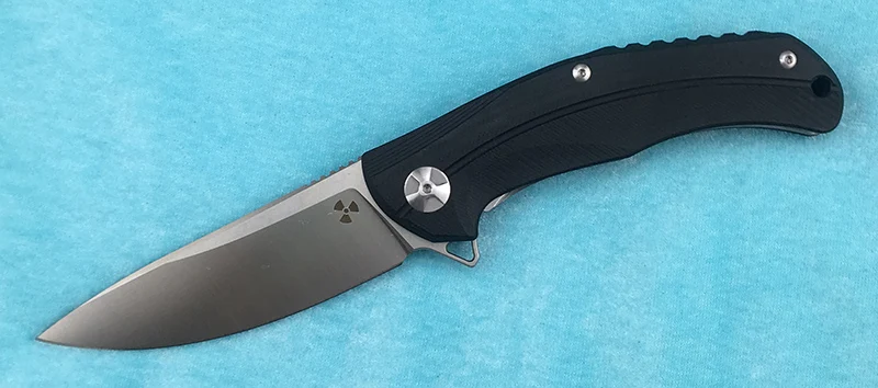 Складной нож LEMIFSHE JK3215G10 поворотный титановый Клинок с ручкой из метеорита для