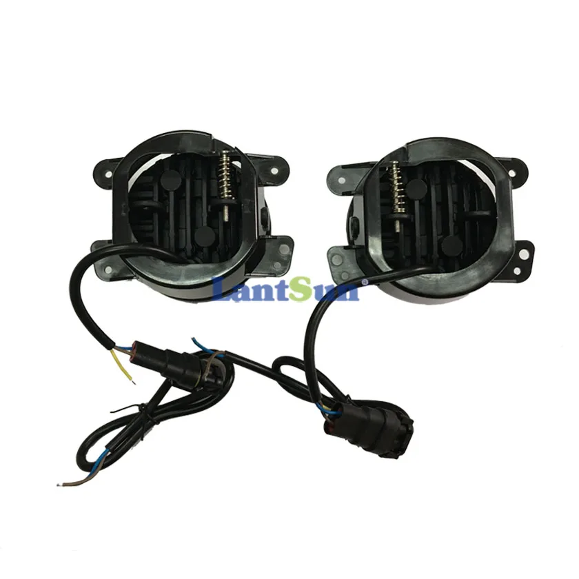 Пара J023R 6500K 30w 4 дюймовые светодиодные противотуманные фары с halo ring DRL Подходит