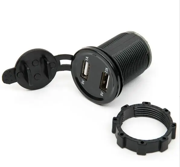 12 В Dual USB электронные автомобильные Зарядное устройство адаптер Авто