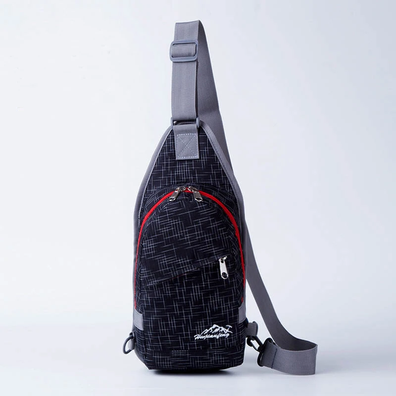 Спортивная сумка через плечо водонепроницаемый нейлоновый нагрудный рюкзак для