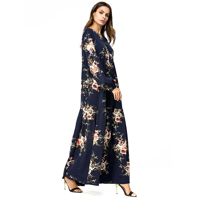 WHZHM Robe цветочные платья женские с длинным рукавом осенние хлопковые кружевные