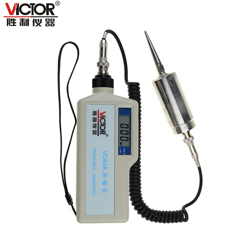 

Victor VC63A 100% Authentic 3 1/2 Vibrometer,Auto range pocket vibration meter