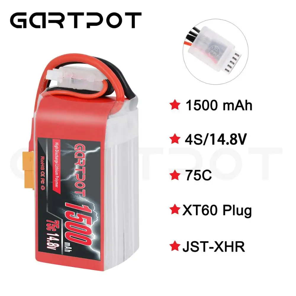 Аккумуляторная батарея для дрона 1500 мАч 14 8 в 75C XT60 | Игрушки и хобби