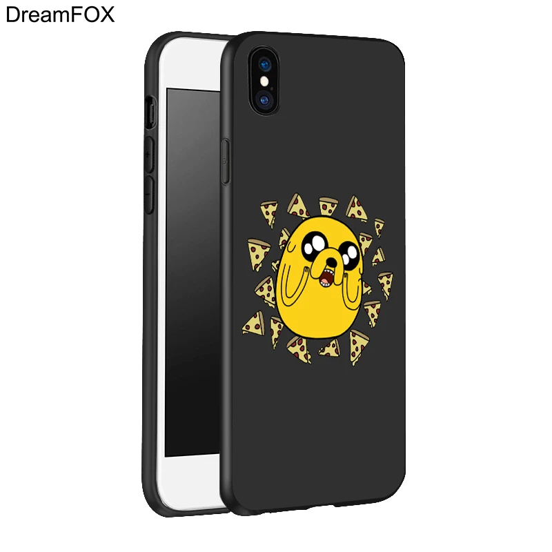 DREAMFOX L501 Adventure Time Black Soft TPU Silicone Case Cover For Apple iPhone 11 Pro XR XS Max X 8 7 6 6S Plus 5 5S 5G SE |