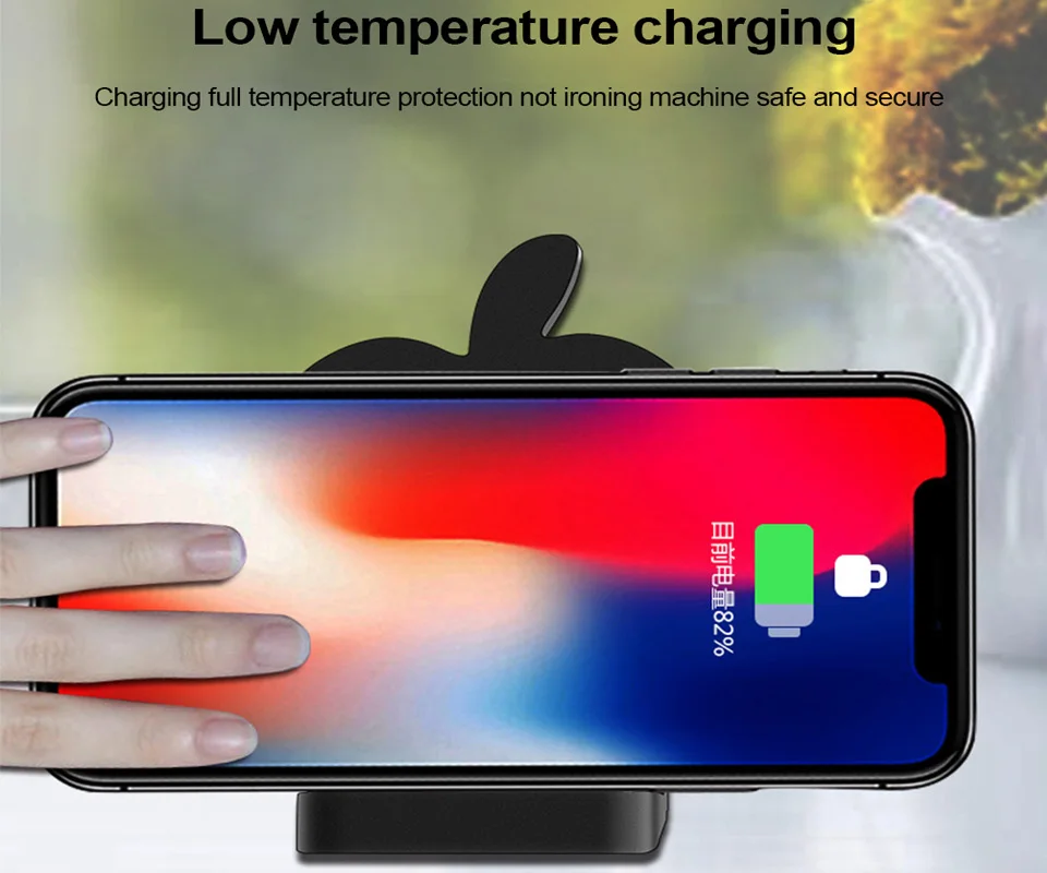 AIYIMA QI Беспроводное зарядное устройство для iPhone X XS XR 8 8Plus автомобильный держатель Беспроводная зарядка для samsung Note 9 S9 S8