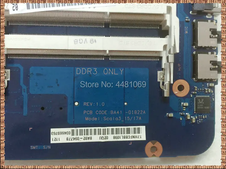 Материнская плата для ноутбука SAMSUNG NP305E5A 305E5A BA92-09477A BA41-01822A Scala3_15/17A BA41-01819A, протестированная на
