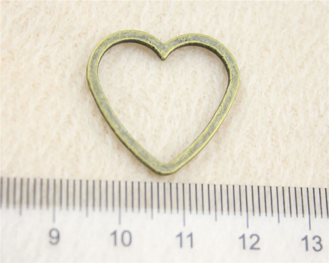 62 шт./лот 24*25 мм старинное бронзовое ажурное Сердце Подвески DIY ювелирные изделия