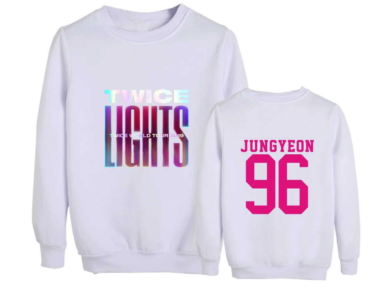 Новинка kpop два раза для концерта мирового турне светится имя участника свитер с