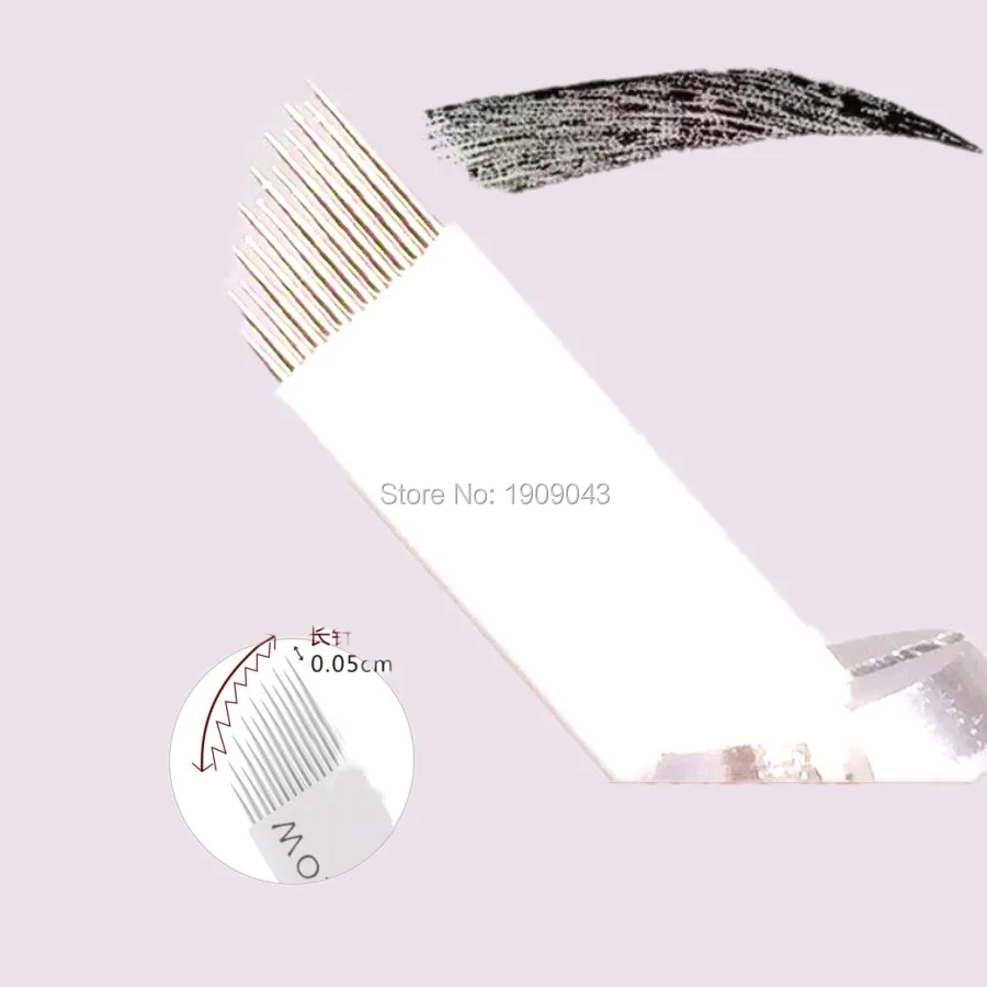 Бесплатная доставка 50 шт. Корейский ручной работы туман игла для бровей плёнка