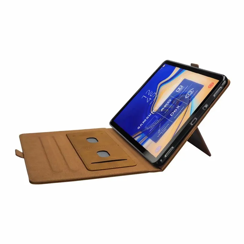 Роскошный флип кейс из искусственной кожи для Samsung Galaxy Tab S4 10 5 T830 T835 чехол планшета