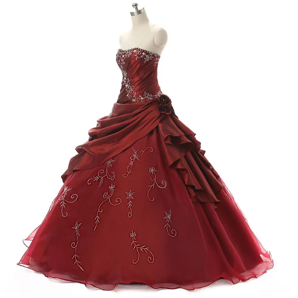 Ruthshen королевский синий дешевый наряд для Quinceanera 2020 без бретелек с вышивкой милые